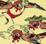 «Суми-Э»: Сибата Дзэсин - «Праздник птиц. ок.1900»